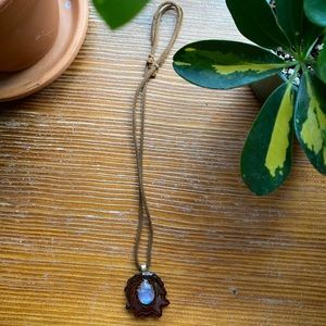 Third Eye Pinecones Opal Necklace